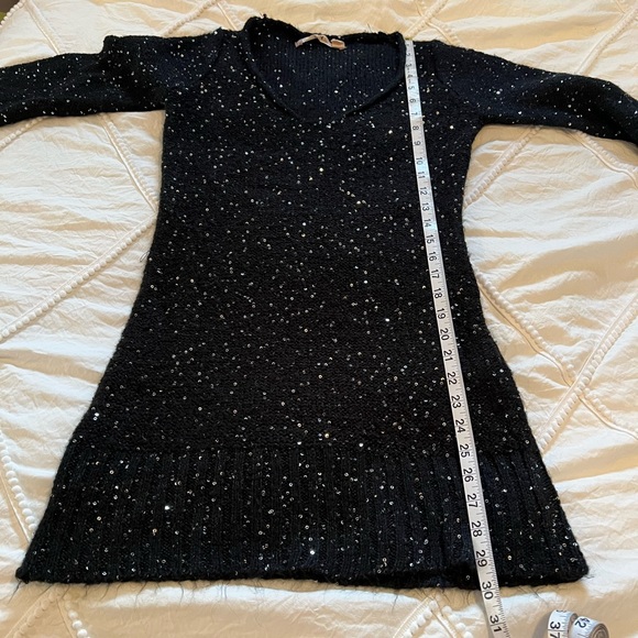Chelsea and Violet black sequin sweater dress, size small- gently used - Picture 7 of 8
